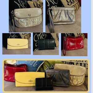 COACH wristlets and wallets